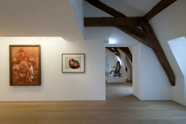 Architect Jean-Francois Bodin touring the museum just prior to its completion.<div id='_mcePaste'>