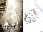 Finalist GH-76091181 comprises a ring of slender, sculptural towers  faced with timber shingles gathered around a cathedral-like central  space.<div id='_mcePaste'>﻿﻿