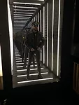 A wax figure of Marino, reflected infinitely in a mirror, is displayed at Design Miami, where the architect was named the fair's first Design Visionary.<div id='_mcePaste'>﻿﻿