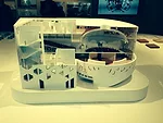 Another exhibition, at a small museum on developer Alan Faena's property, is dedicated to Rem Koolhaas and his New York partner Shohei Shigematsu's cultural center, called the Faena Forum. The Forum w
