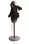 Rodrigo Almeida, <em>Servant Lamp from Slaves Series </em>(2013)<br />Steel, wood and plastic. Brazil.<div id='_mcePaste'>﻿﻿