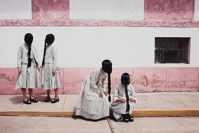 Lucia Cuba,<em> Artículo 6</em>, from the series <em>Artículo 6: Narratives of gender, strength and politics</em> (2012-2014)<br />Cotton canvas, thread, digital printing, hand & machine sew