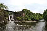 The Falls Gorge and Bridge in Paterson Great Falls National Historical Park, Paterson, New Jersey. The Van Alen Institute's National Parks Now competition called on teams to connect national parks to 