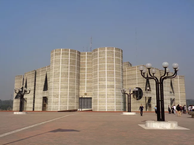 Louis Kahn’s National Assembly Building.<div id='_mcePaste'>