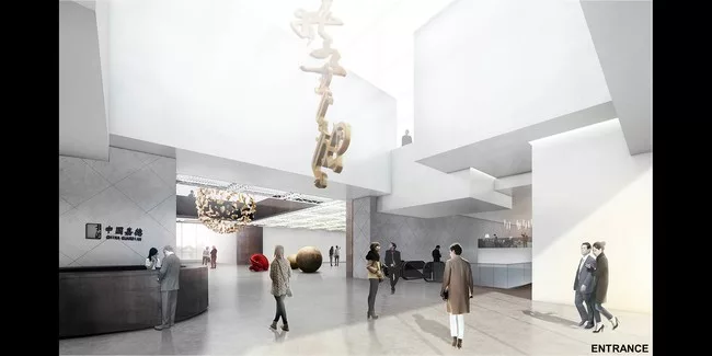New Auction House by Ole Scheeren Rises in Beijing