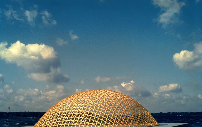 Model for the Lath Dome at the German Building Exhibition, 1962, Essen, Germany<div id='_mcePaste'>