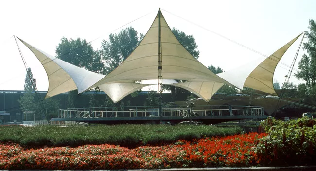 Dance Pavilion at the Federal Garden Exhibition, 1957, Cologne, Germany<div id='_mcePaste'>