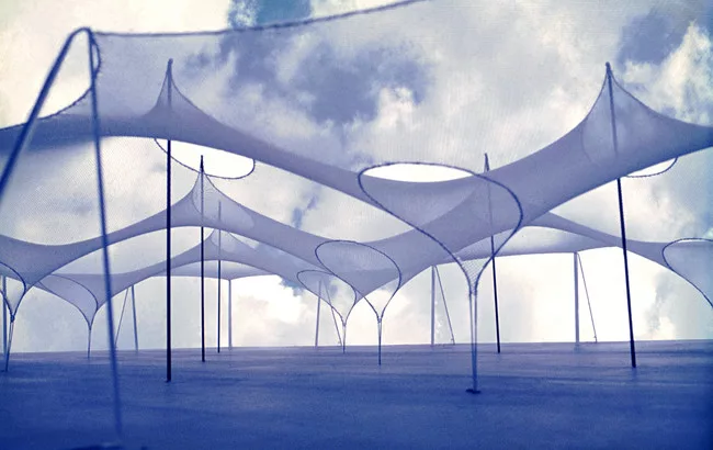 Form-finding study for the support of textile membranes and rope nets<div id='_mcePaste'>