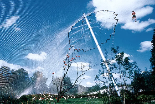 Aviary in the Munich Zoo at Hellabrunn, 1979-1980, Munich (Hellabrunn), Germany<div id='_mcePaste'>