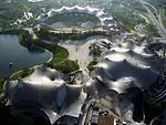 Roofing for main sports facilities in the Munich Olympic Park for the  1972 Summer Olympics, 1968–1972, Munich, Germany<div id='_mcePaste'>﻿﻿