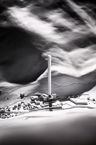 Morphosis's design for a new hotel tower in Vals, Switzerland.<div id='_mcePaste'>﻿﻿