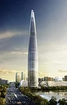 Lotte World Tower, under construction, Seoul, Kohn Pedersen Fox