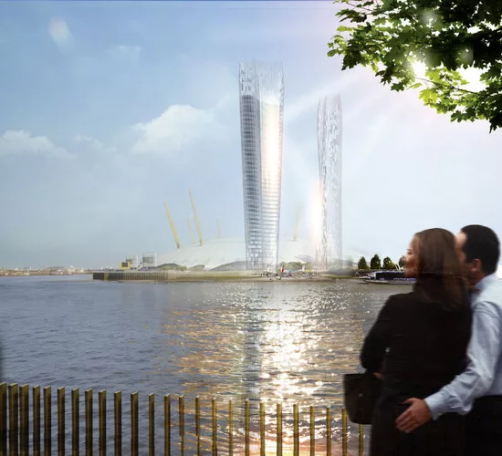 The sculptural towers would be iconic and recognizable on the skyline, but the designers’ main concern was the quality of the public space surrounding them.<br />