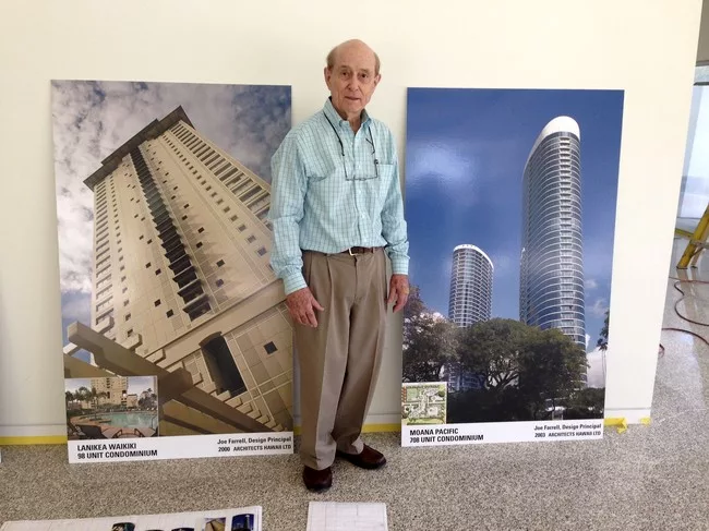 Joe Farrell, a Rudolph protégé who decamped to Honolulu in the early 1960s, originally designed the building as a furniture store. <br /><div id='_mcePaste'>