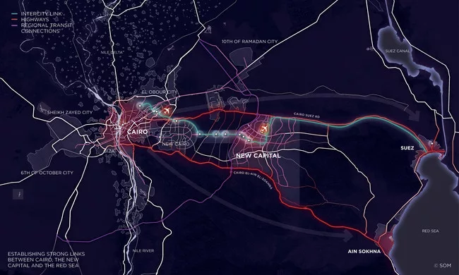 SOM Plan for New UAE-Backed Egyptian Capital Sparks Controversy and Questions