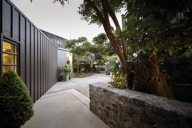 The French Laundry's temporary kitchen is located in a series of four shipping containers.<div id='_mcePaste'>