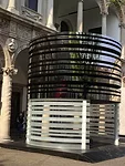 New York-based Steve Blatz and Antonio Pio Saracino designed 'Black Hole' in wood, glass, and steel.
