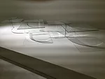 The first floor of Nendo's exhibit at the Museo della Permanente featured the Japanese designer's stunning work for Glas Italia.