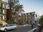 The townhouses at 226 through 232 Highland Street in Boston, were completed as part of the city’s Energy Plus (E+) Green Building Program—a pilot initiative to develop energy positive, sus