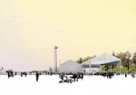 One of the six finalist designs for the Guggenheim Helsinki.  These  renderings are unmarked to preserve the anonymity mandated by  Finnish  law.