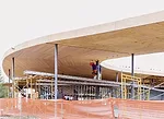 The underside of the snaking pergola’s roof will be clad in Douglas fur.<div id='_mcePaste'>﻿﻿