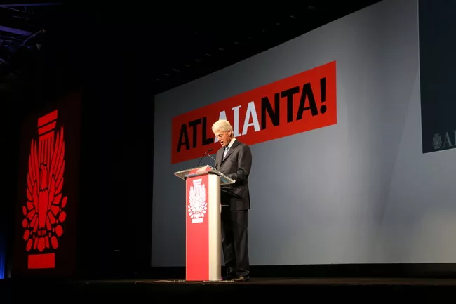 Bill Clinton gives the opening keynote at the 2015 AIA convention in Atlanta.<div id='_mcePaste'>﻿﻿