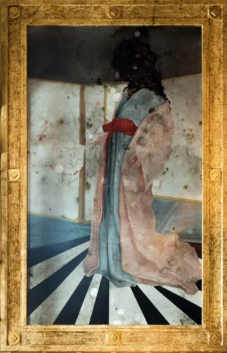 The artist, Darren Waterston, reimagined James McNeill Whistler's iconic 19th-century Peacock room.