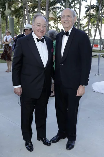 Lord Peter Palumbo (left) and Justice Stephen Breyer.