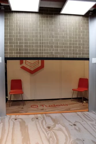 Made in Brooklyn, Tudelü is a customizable, remote-controlled wall system for residential or commercial use.