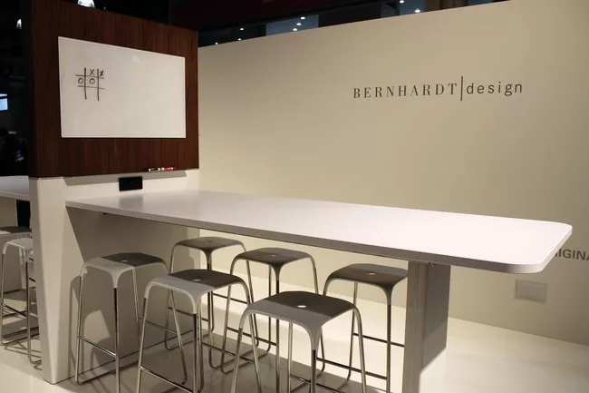 Bernhardt Design showcased several new works, including seating by Korean-born designer Brandon Kim and walnut tables by Chilean designer Ignacia Murtagh.<div id='_mcePaste'>
