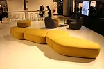 Noé Duchaufour-Lawrance's upholstered seating for Bernhardt Design is inspired by stepping stones. <br /><div id='_mcePaste'>﻿﻿