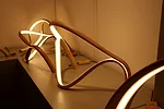  Sculptor and woodworker John Procario creates sculptural LED lamps out of bent wood.<div id='_mcePaste'>﻿﻿
