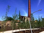 The park stretches 2.7 miles through Chicago’s Bucktown, Wicker Park, Logan Square, and Humboldt Park neighborhoods 606 on a one-story concrete embankment.