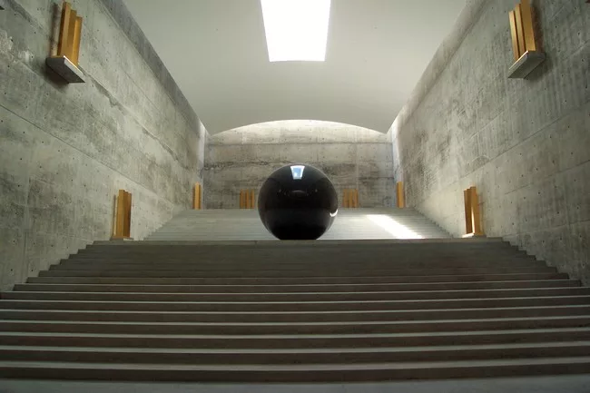 Walter De Maria's 'Time/Timeless/No Time' at the Chichu Art Museum.