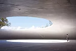 Teshima Art Museum with artwork by Rei Naito.
