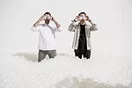 Alex Mustonen and Daniel Arsham of Snarkitecture.