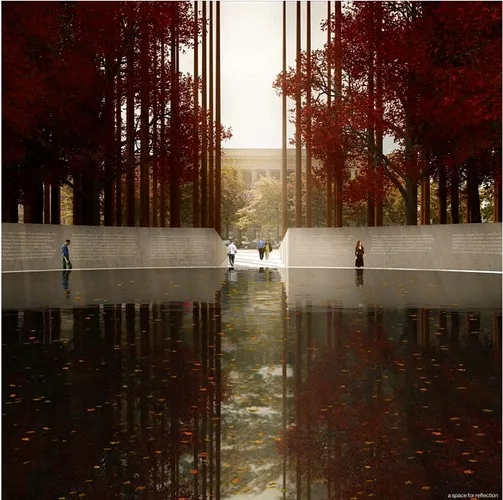 A design proposal called Remembrance and Reflection.