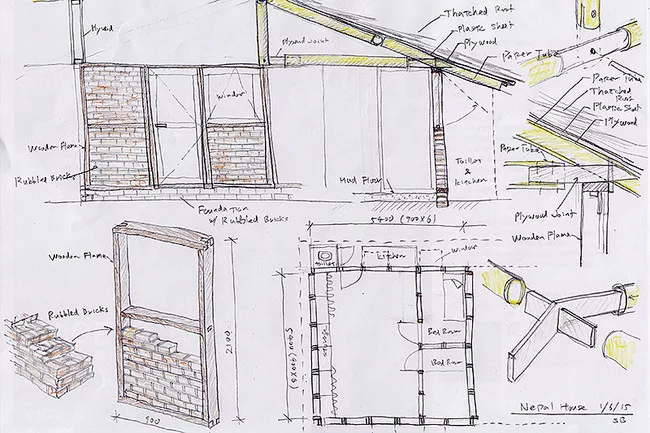 Shigeru Ban Unveils Plans for "Nepal Project"