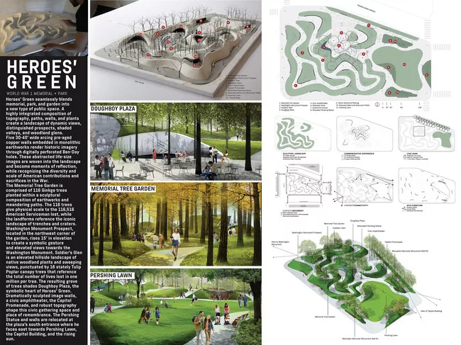 Finalists Designs Announced for World War I Memorial