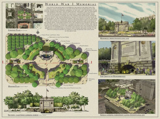 Finalists Designs Announced for World War I Memorial
