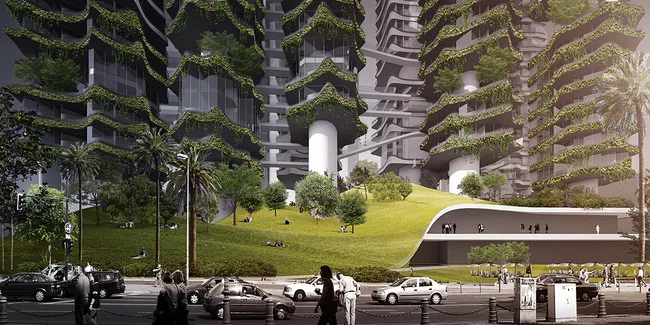 A high-rise design by Ma Yansong's MAD Architects.