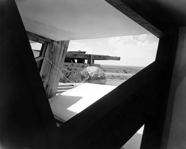 Frank Lloyd Wright's Arizona home, Taliesin West, 1940, photographed by Pedro E. Guerrero.
