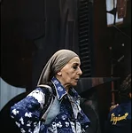Louise Nevelson at Lippincott Studios in 1977, photographed by Pedro E. Guerrero.