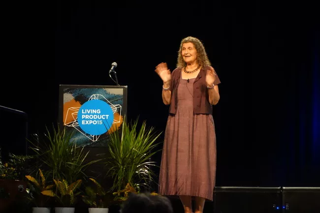 Biophysical chemist and mountain climber Arlene Blum spoke about her efforts to rid consumer products of the most hazardous chemicals and her experiences scaling some of the world's most dangerous pea