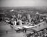 Aerial view of Pittsburgh, 1954.