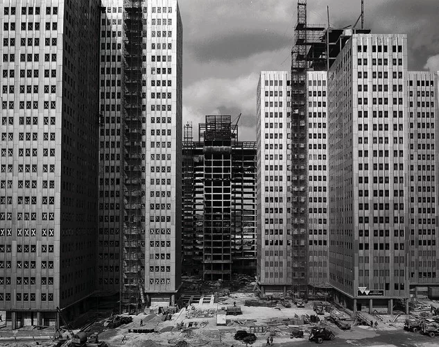 Gateway Center under construction, c. 1947-1952.