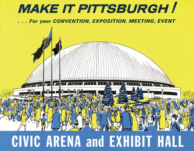 The Public Auditorium Authority of Pittsburgh and Allegheny County; Make It Pittsburgh! (brochure), c. 1961; Civic Arena; Mitchell & Ritchey, architect.
