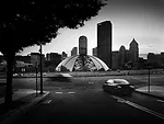 Civic Arena from Wylie Avenue, 9.27.2011; inkjet print.