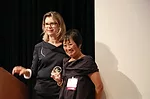 RECORD editor-in-chief Cathleen McGuigan and Design Leader Award recipient Billie Tsien.<div id='_mcePaste'>﻿﻿