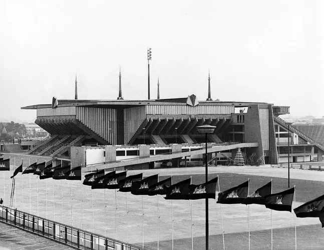Cambodia's modernist National Sports Complex.